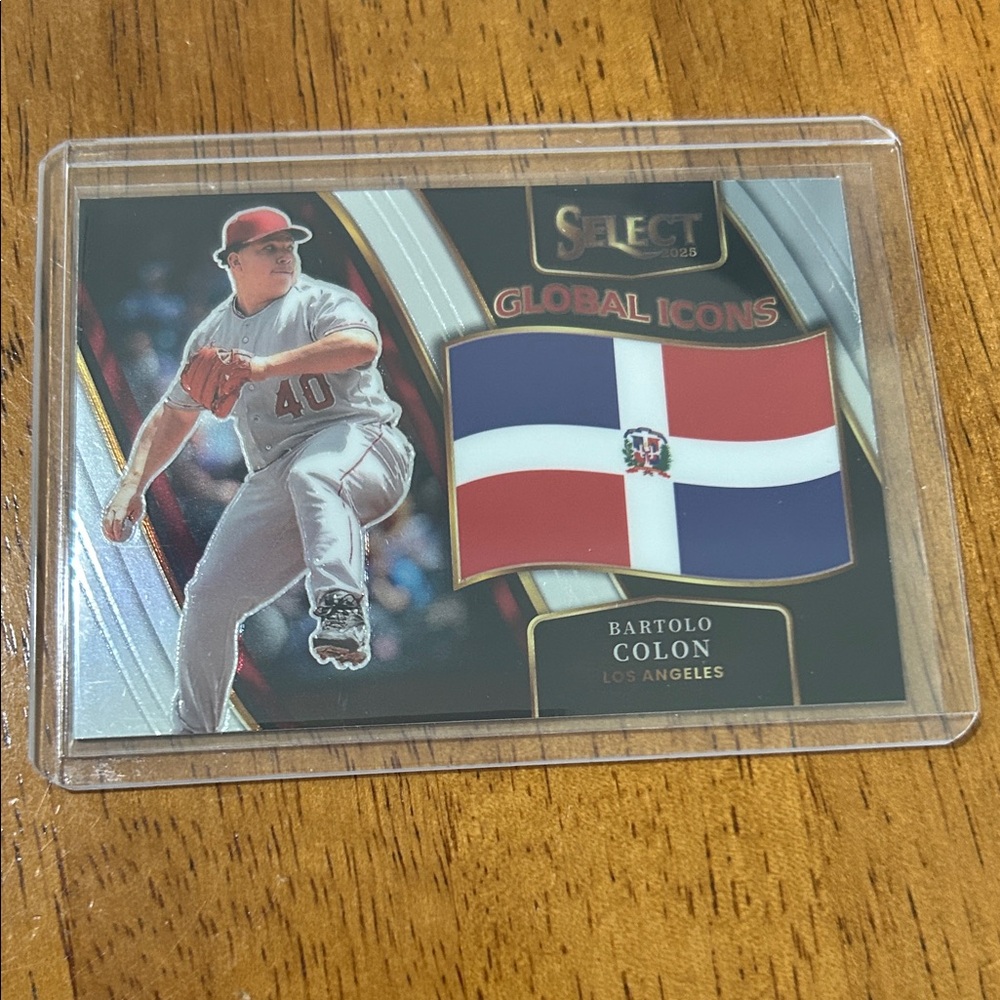 Bartolo Colon 2025 Panini Select Global Icons LA Angels Dominican Republic Flag